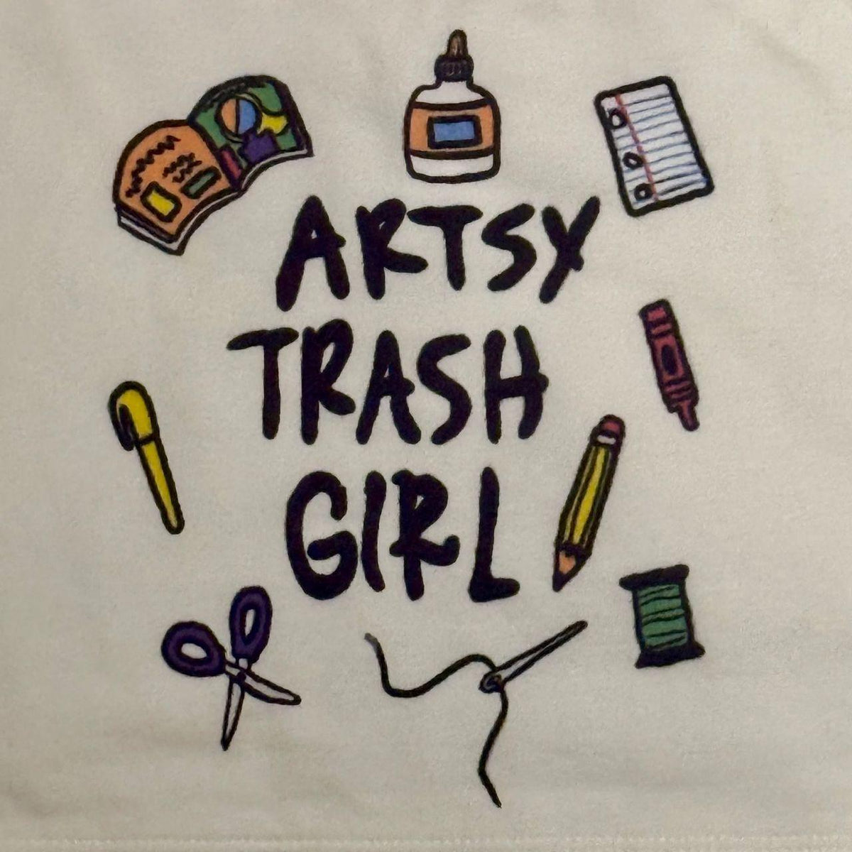 ARTSY TRASH GIRL CROP